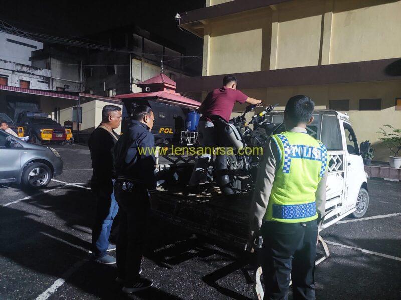 Polresta Pekanbaru Gelar Blue Light Patroli Malam Hari.
