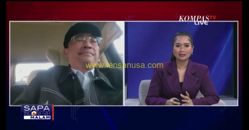 Tangkapan layar Kompas TV Saat Wawancara Dengan Pakar Hukum, Firman Wijaya