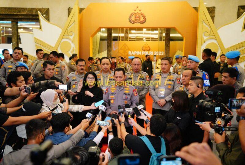 Kapolri Jenderal Listyo Sigit Prabowo resmi menutup Rapat Pimpinan Polri tahun 2023