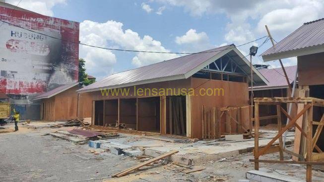 Progres Pembangunan Pasar Cikpuan.