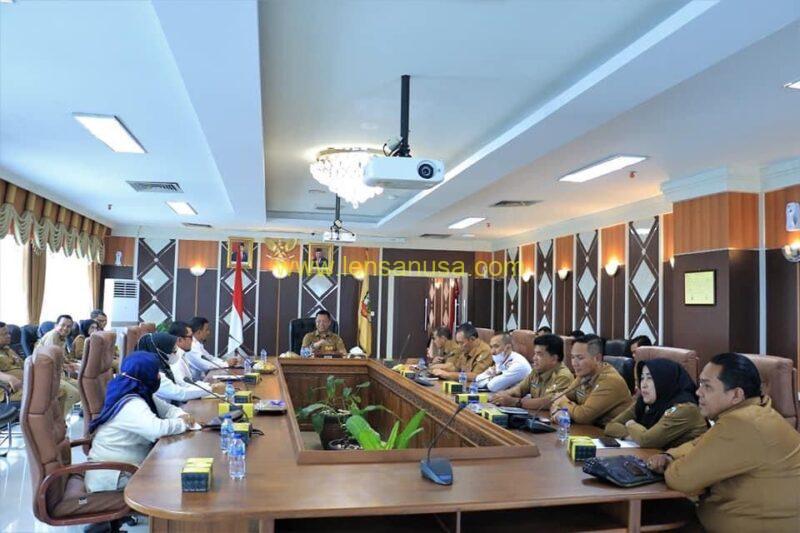 Sekretaris Daerah Kota Pekanbaru Indra Pomi Nasution, S.T., M.Si Menghadiri Sekaligus Memimpin Exit Meeting Pemeriksaan BPK RI.