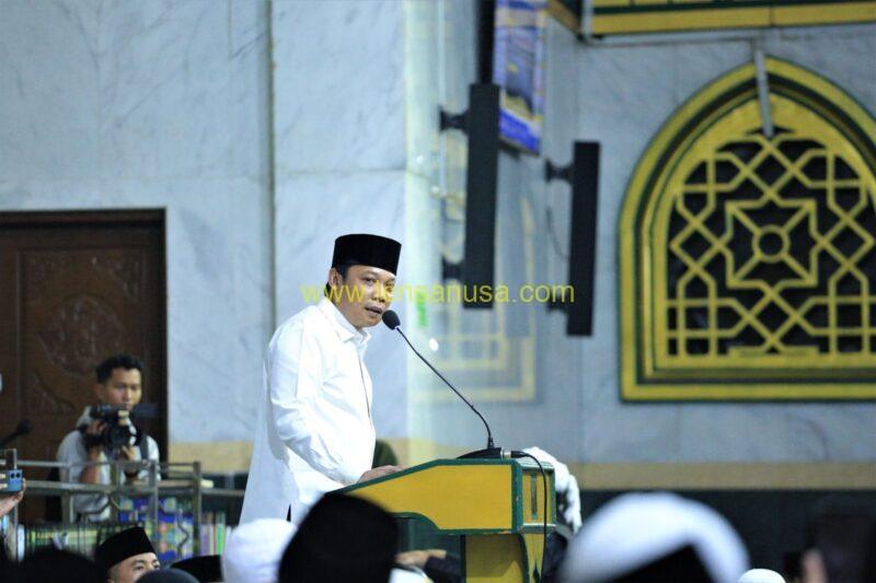 Pj Wali Kota Pekanbaru Muflihun melaksanakan kunjungan Safari Ramadan 1444 H perdana di Masjid Raya Senapelan Kota Pekanbaru