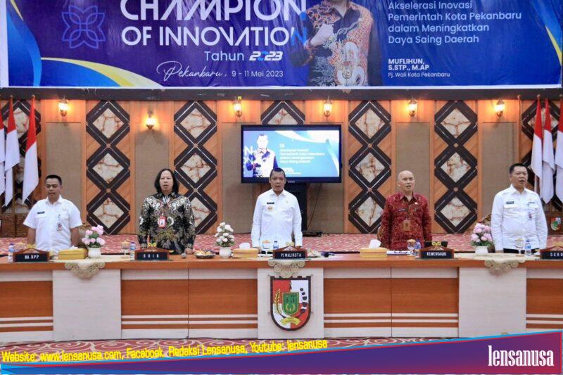 Pemko Pekanbaru Menggelar Workshop Champion Of Innovation Di Aula Gedung Utama Kompleks Perkantoran Tenayan Raya.