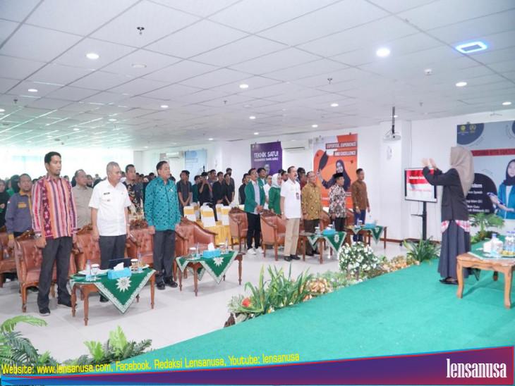 Ratusan Mahasiwa UMRI Ikuti Kuliah Umum Bersama Pj Bupati Kampar Dan KI Pusat.