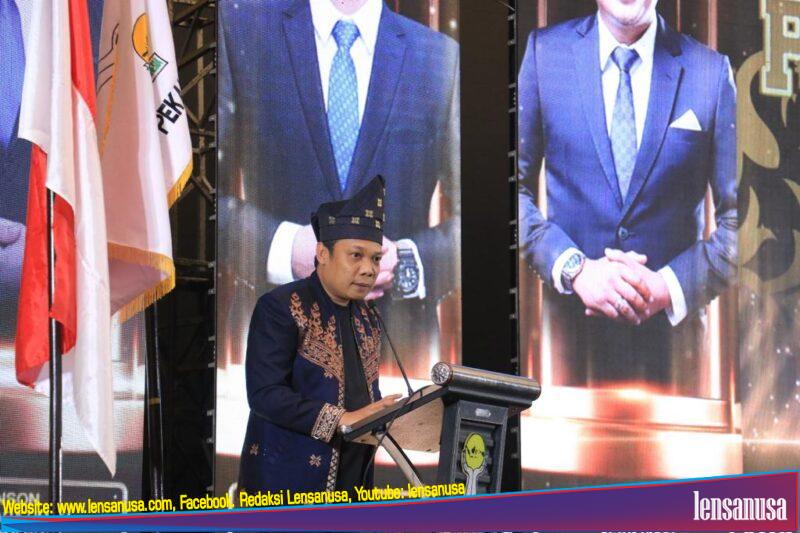 PJ Wali Kota Pekanbaru Muflihun Menghadiri Pelantikan BPC HIMPI Di Ballroom Hotel Pangeran.