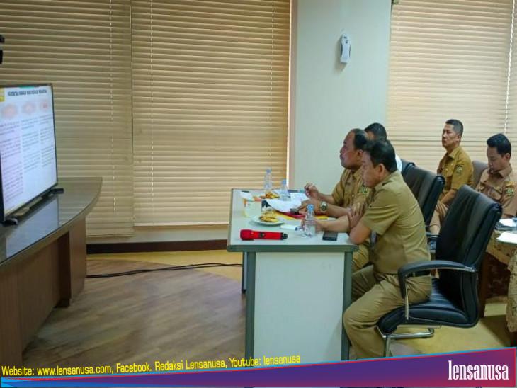 Pemkab Kampar Ikuti Rakor Rutin Pengendalian Inflasi Tahun 2023 Bersama MenteriDalam Negeri RI.