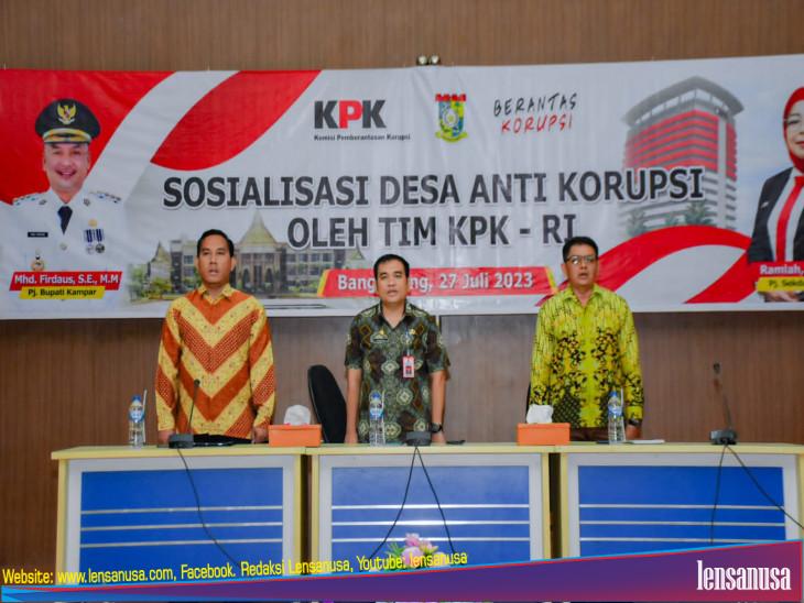  Sosialisasi Desa Anti Korupsi Kepada Kepala Desa/Lurah Dan Camat se Kabupaten Kampar. 