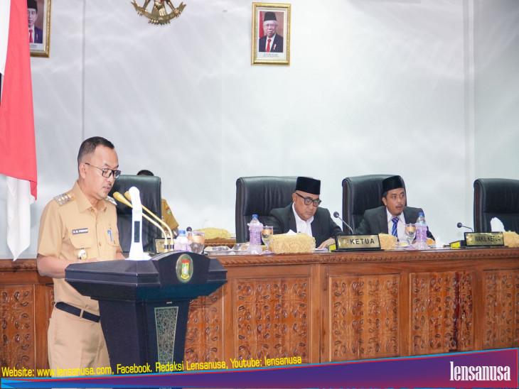  Pj Bupati Kampar Sampaikan Nota Pidato Ranperda Perubahan APBD TA 2023. 