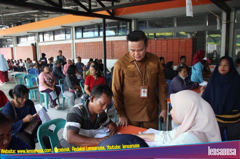 Kepala Dinas Ketahanan Pangan Kota Pekanbaru H. Maisisco yang melakukan monitoring penyaluran beras CPP pemerintah pusat untuk tahap I tahun 2024