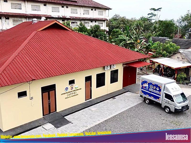 Bangunan Dapur di Mako Brimob Batalyon B pelopor tampah megah dan siap digunakan.