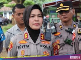 Kapolres Bantul AKBP.Novita Eka Sari .(Foto.Istmw)