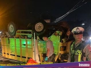 Petugas piket Unit Laka Polsek Kasihan Lakukan penanganan di TKP (Foto.Humas Polres)