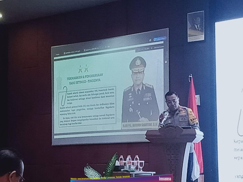 Kapolda DIY Irjend Pol Anggoro Sukartono memaparkan laporan kinerja akhir tahun 2025.