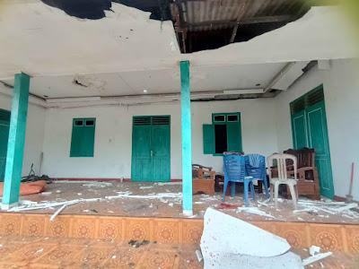Penampakan rumah rusak porak poranda akibat ledakan mercon (Foto/Dok.Humaspolres)