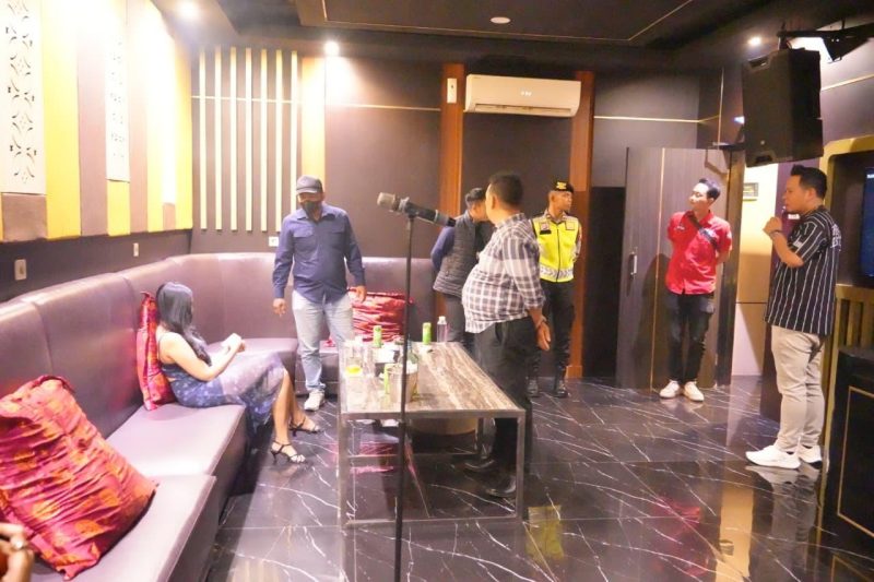 Operasi Pekat di salah satu tempat Hiburandunia malam  (Foto/Dok Bid Humas Polda DIY).