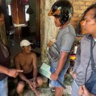 Terduga pelaku ditangkap polisi dirumahnya. (Foto/Dok.Humas Polres Bantul)